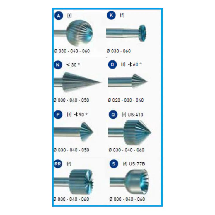 LYNX Sylinder Firkantet Enkeltskjært Bor, 1.4mm