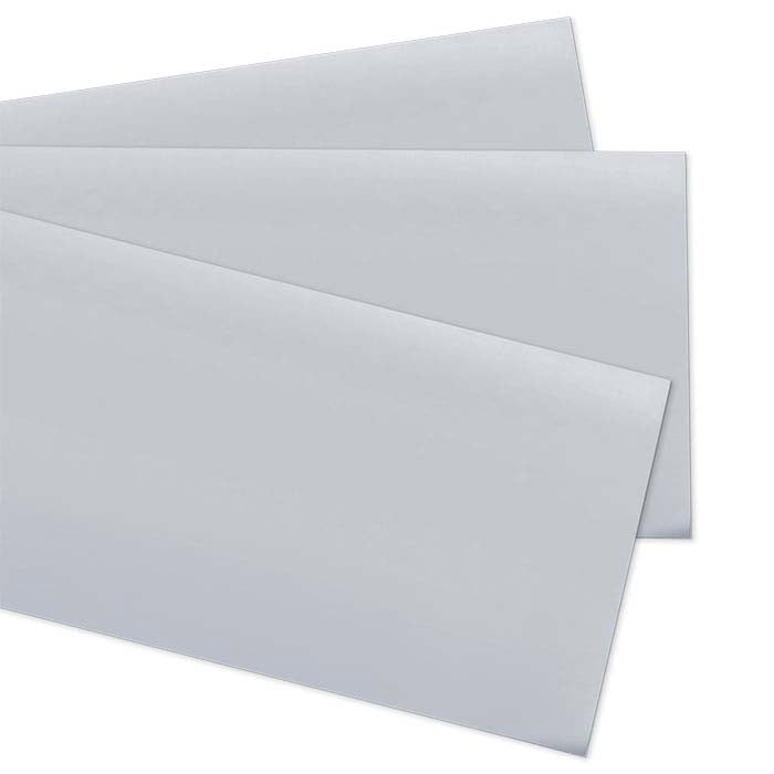 Sterling Silver 101.6mm Sheet, 0.64mm, Spring-Hard, Mirror-Finish