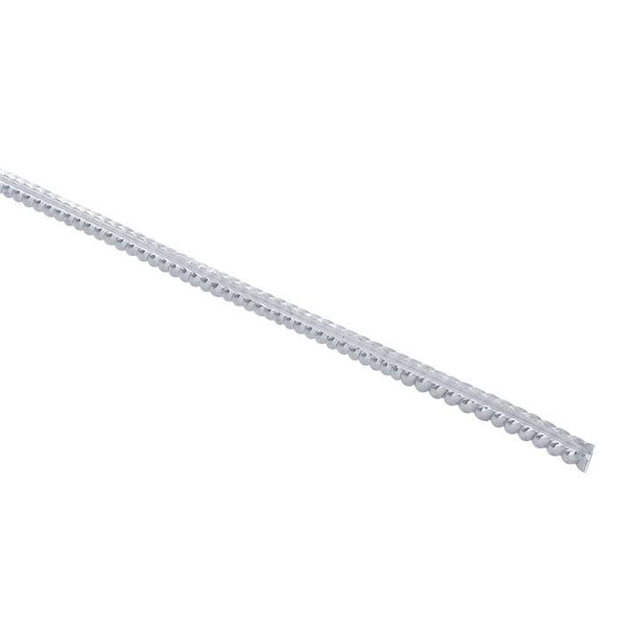 Sterling Silver Slotted Twist-Pattern Wire, 3.26mm, Dead-Soft