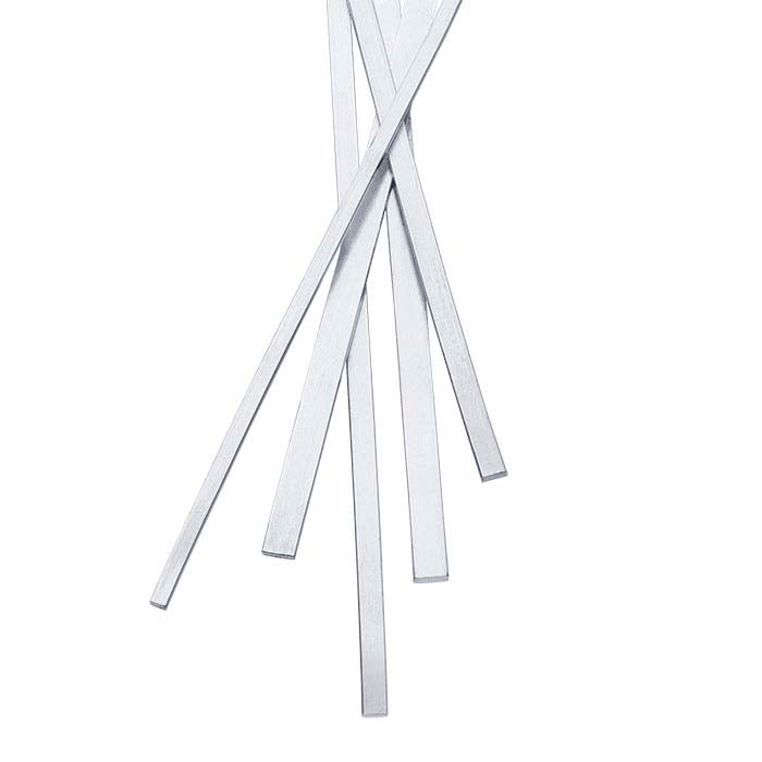 Tira de plata fina .999 de 3,97 mm, 0,32 mm, muy blanda