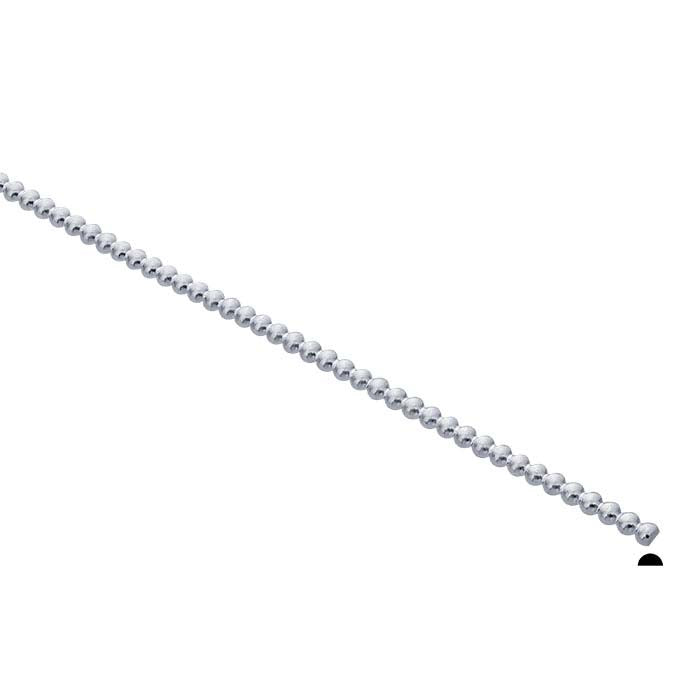 Sterling Silver Half-Bead Wire, 2.91mm, Dead-Soft