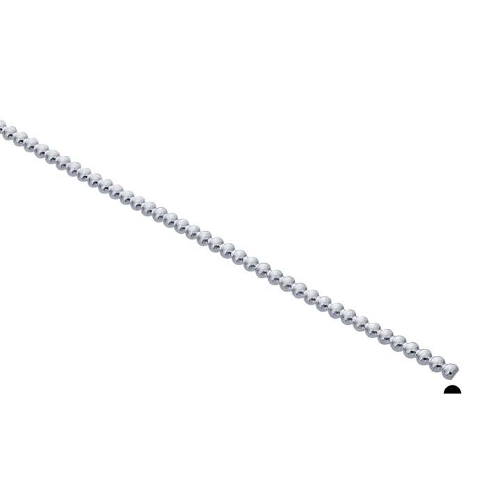 Sterling Silver Half-Bead Wire, 2.59mm, Dead-Soft