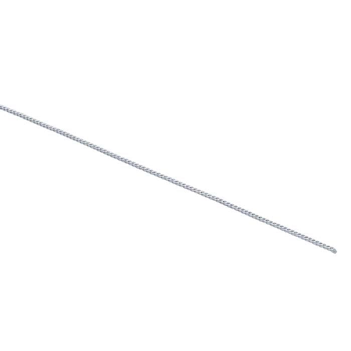 스털링 실버 라운드 트위스트 패턴 와이어, 0.81mm, 소프트