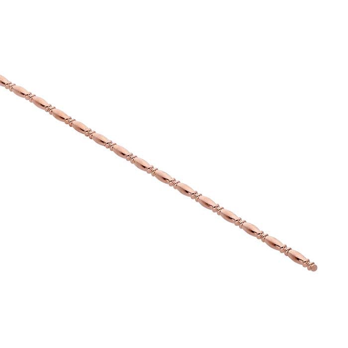 14/20 Rose Gold-Filled Camilla Full-Bead Wire, Dead-Soft
