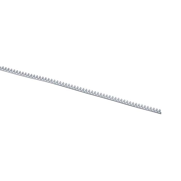 Sterling Silver "Beaded Swag" Gallery Wire, Hard (as rolled)