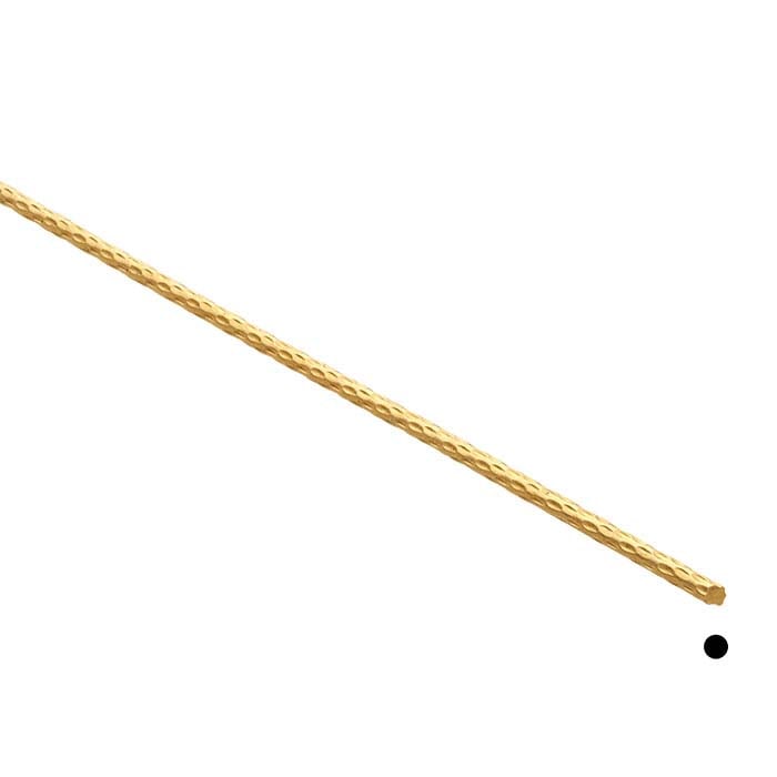14/20 Yellow Gold-Filled Pattern #1 Sparkle Wire, 1.7mm, 1/4-Hard