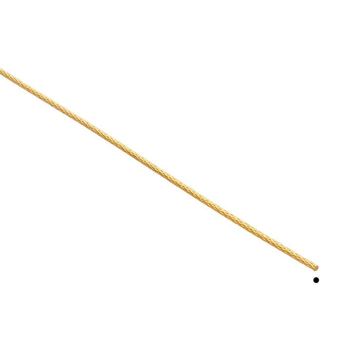 14/20 Yellow Gold-Filled Pattern #1 Sparkle Wire, 1.1mm, 1/4-Hard