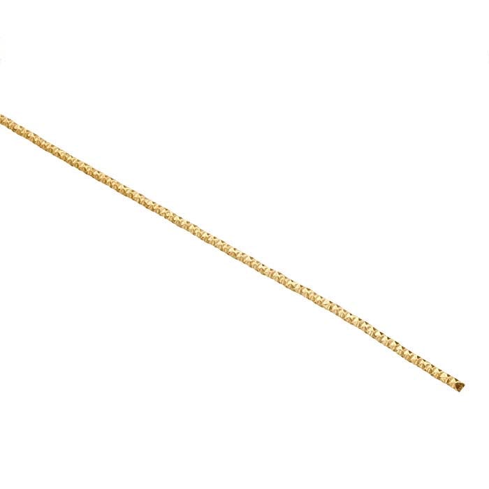 14/20 Yellow Gold-Filled Pattern #3 Sparkle Wire, 1.3mm, 1/4-Hard