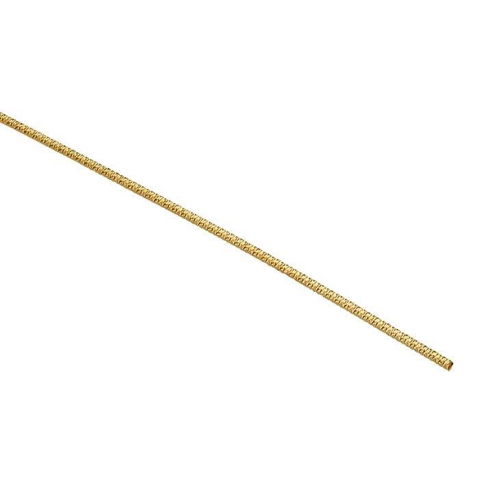 14/20 Yellow Gold-Filled Pattern #5 Sparkle Wire, 1.3mm, 1/4-Hard