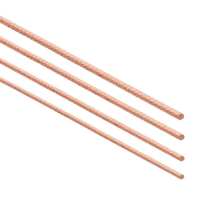 14/20 Rose Gold-Filled Pattern #4 Sparkle Wire, 0.9mm, 1/4-Hard