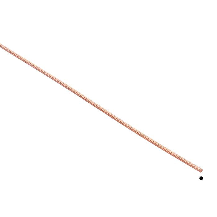 14/20 Rose Gold-Filled Pattern #1 Sparkle Wire, 1mm, 1/4-Hard