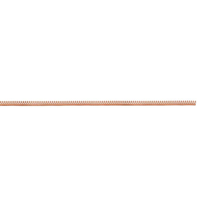 Copper "Crown" Gallery Wire, Hard (as rolled)