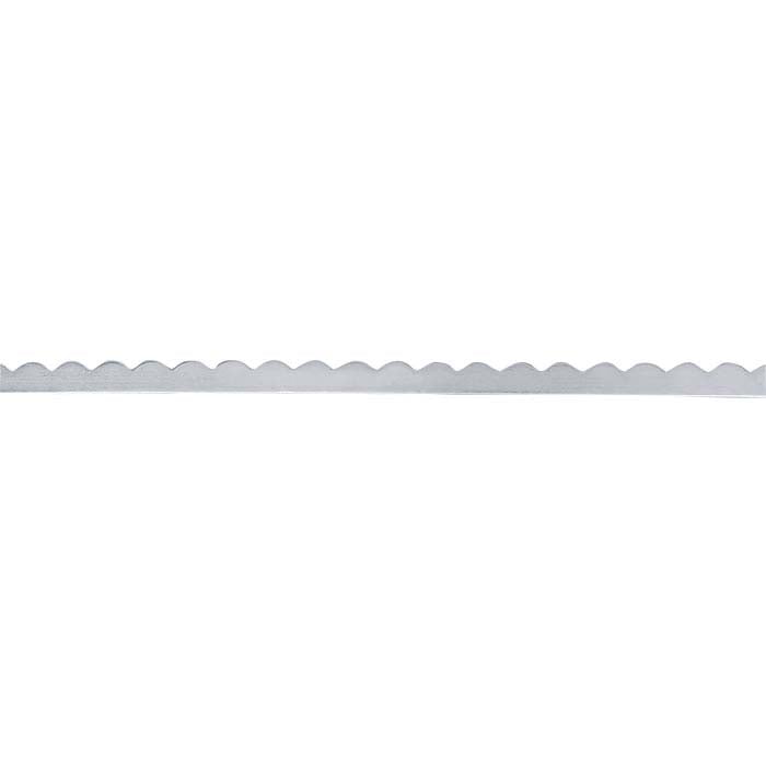 .999 Fine Silver 3.17mm Scalloped Strip, 0.40mm, Dead-Soft