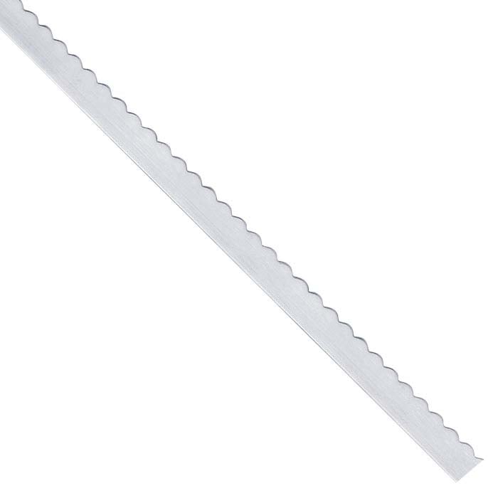 .999 Fine Silver 4.76mm Scalloped Strip, 0.40mm, Dead-Soft