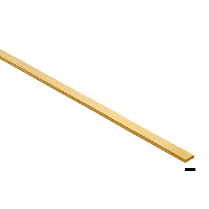 14/20 Yellow Gold-Filled 4 x 1.5mm Rectangle Wire, Dead Soft