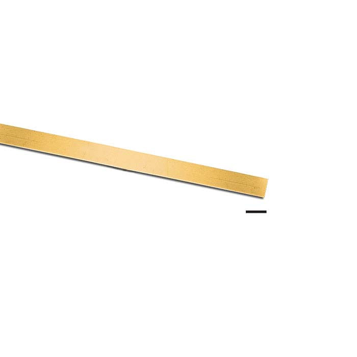 14/20 Yellow Gold-Filled 1-1-203.2mm Double-Clad Strip, 0.04", Dead-Soft
