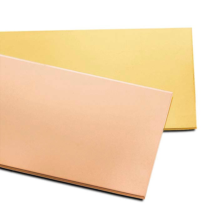 14/20 Rose Gold-Filled Single-Clad Sheet, 0.32mm, 1/2-Hard