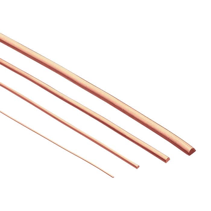 14/20 Rose Gullbelagt Halvrund Tråd, 0,51 mm, 1/2-Hard