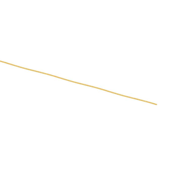 14/20 Yellow Gold-Filled Round Twist-Pattern Wire, 0.81mm, Dead-Soft
