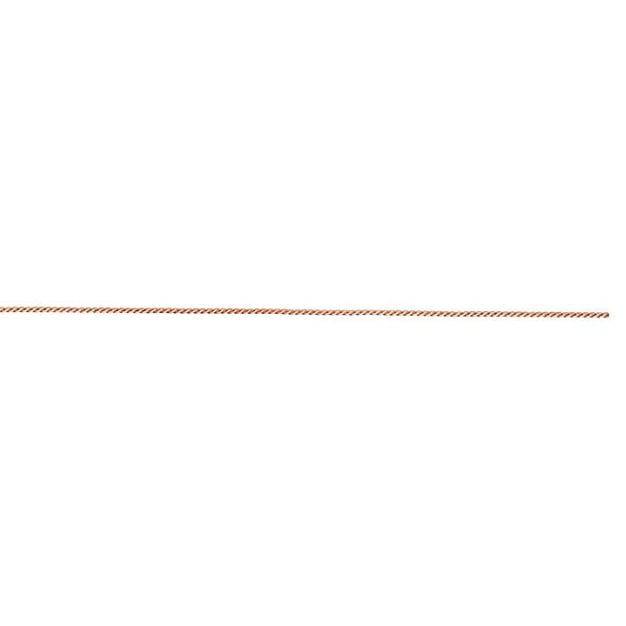 14/20 Rose Gold-Filled Round Twist-Pattern Wire, 1.63mm, Dead-Soft