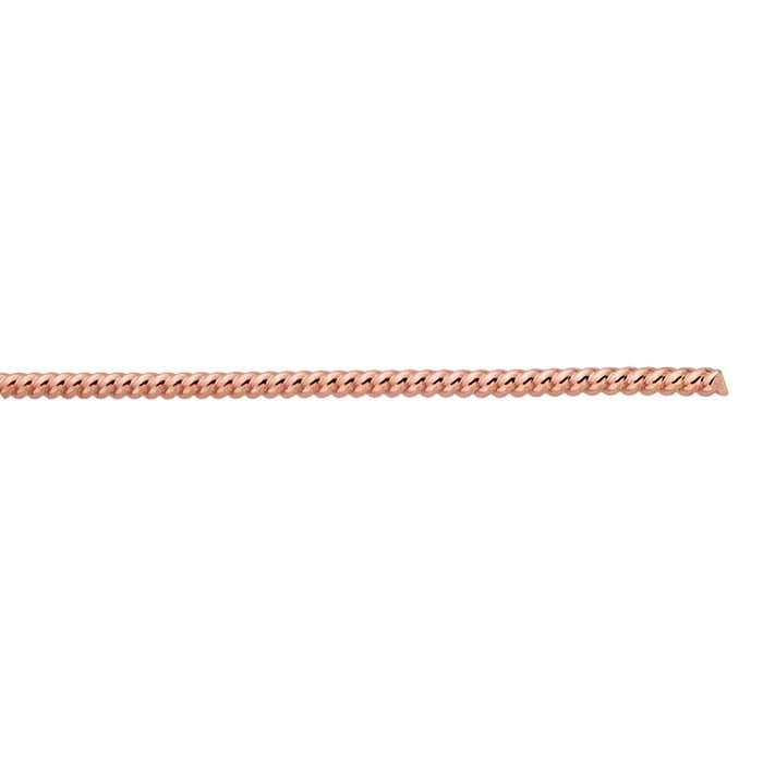 14/20 Rose Gold-Filled Round Twist-Pattern Wire, 3.26mm, Dead-Soft