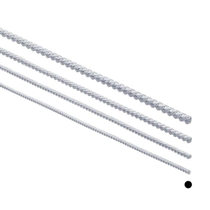 Argentium® Silver Twist-Patterned Wire, 0.81mm, Dead-Soft