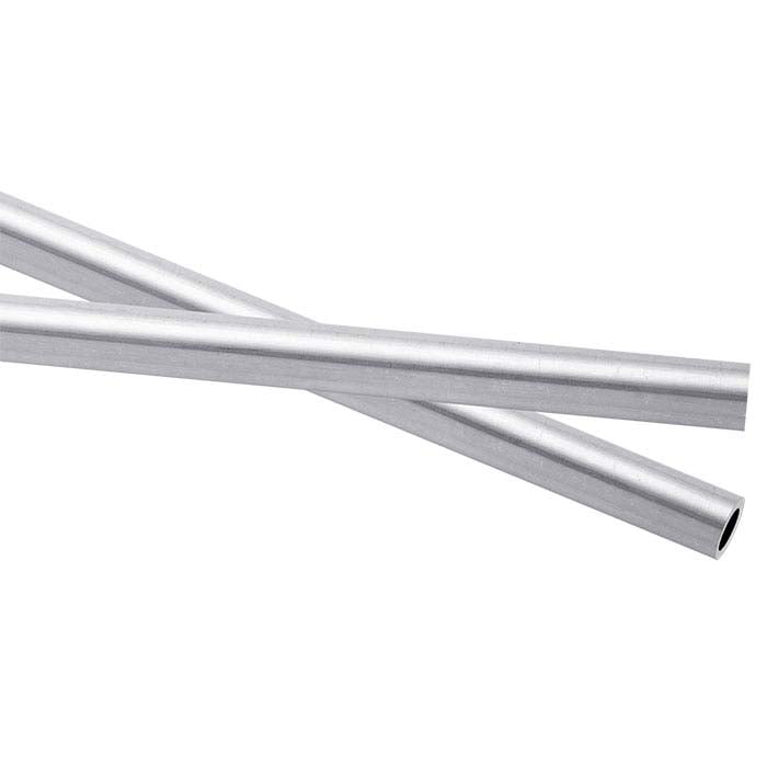 Argentium® Silver 4.57mm Heavy-Wall Tubing, Hard, 304.8mm Length