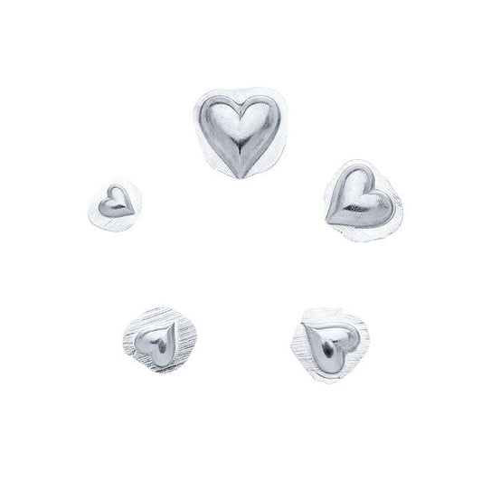 Bonny Doon Mini Coining Die Shot Plate, Graduated #63 (Hjerter)