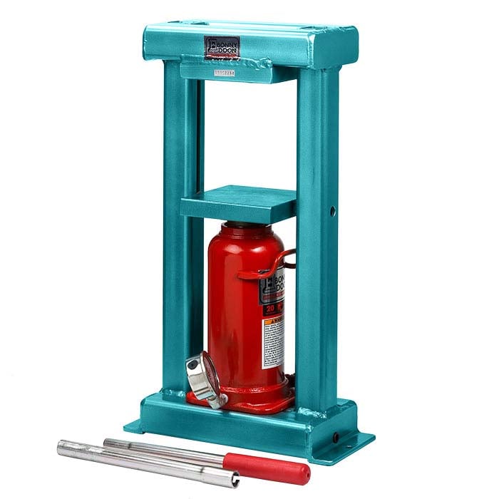 Bonny Doon 20-Tonnen-Klassiker, manuelle Hydraulikpresse und Stößel, Türkis