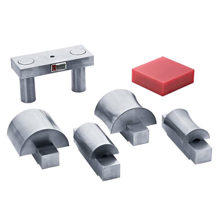 Bonny Doon Extra-Wide Flat and Anticlastic Bracelet-Forming Die Kit for Hydraulic Press