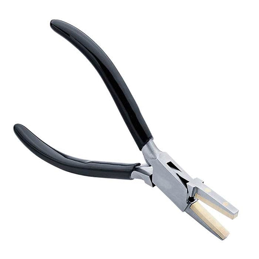 Flat-Nose Pliers with Brass Jaws