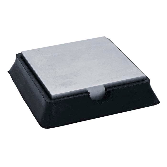 Rubber and Steel Combination Bench Block, 98.42mm x 98.42 mm