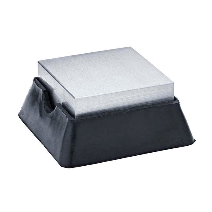 Rubber and Steel Combination Bench Block, 63.5mm x 63.5 mm