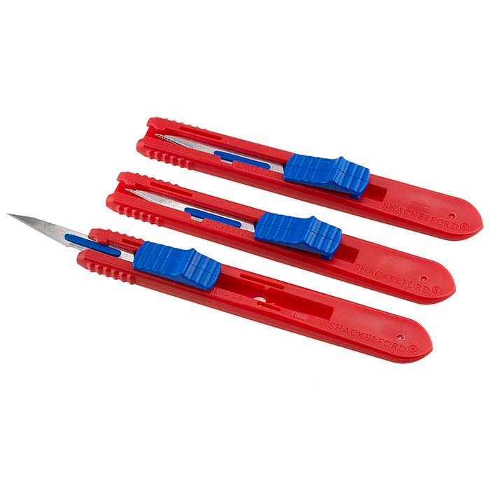 Retractable Straight-Blade Scalpel for Metal Clay