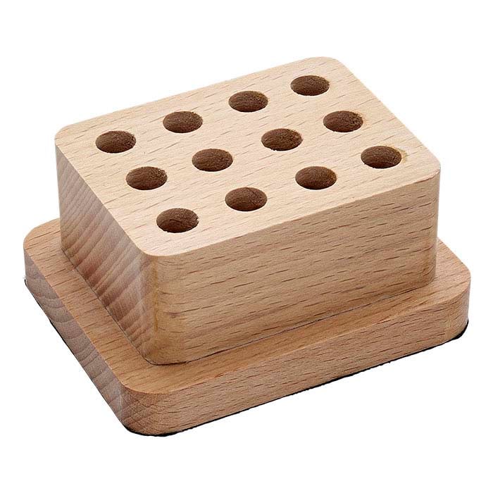 Solid Wood Stamp Stand, 12-Hole