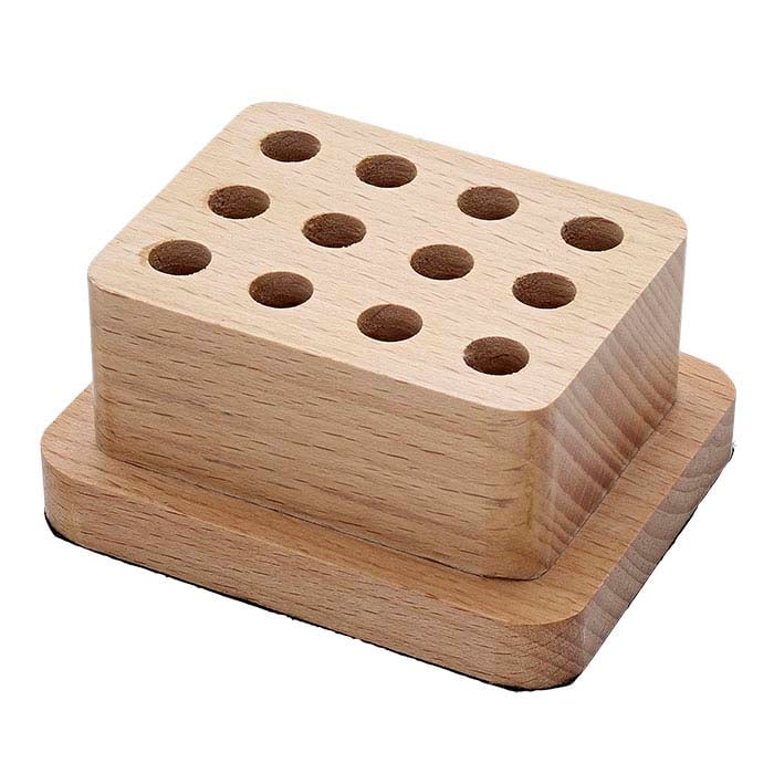 Solid Wood Stamp Stand, 12-Hole