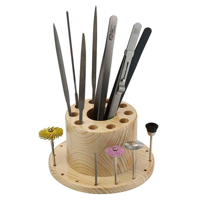 Hardwood Benchtop Tool Organizer