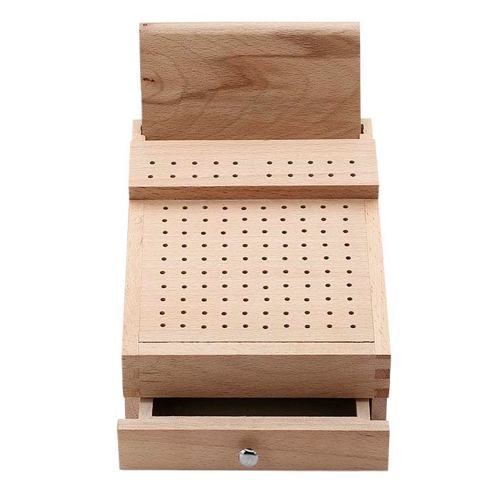 Wood Bur and Plier Organizer, 120-Hole