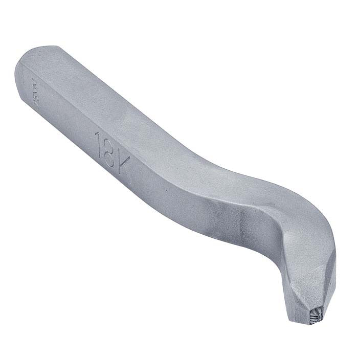 Marking Stamp, "18K," Bent Shank, 0.75mm