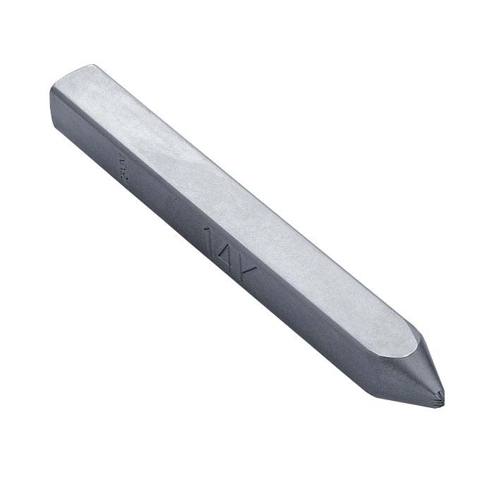 마킹 스탬프, "14K," 직선 샹크, 0.75mm