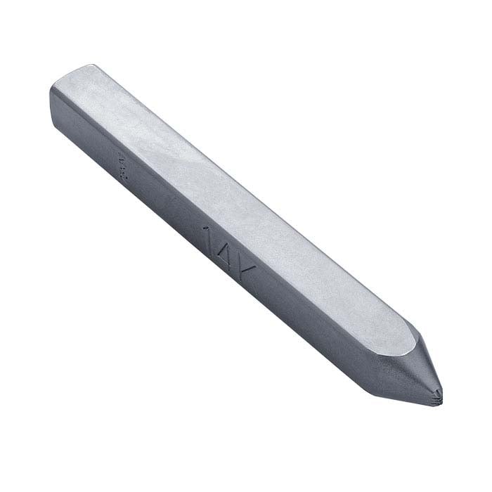 마킹 스탬프, "14K," 직선 샹크, 0.75mm