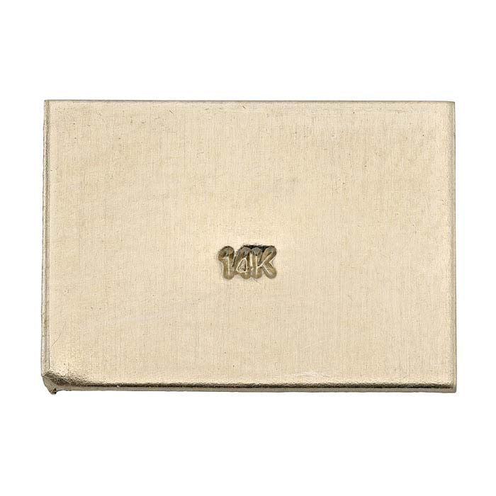 마킹 스탬프, "14K," 직선 샹크, 0.75mm