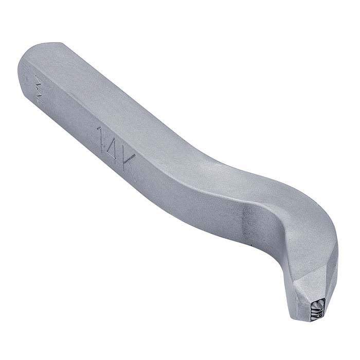 Marking Stamp, "14K," Bent Shank, 1mm