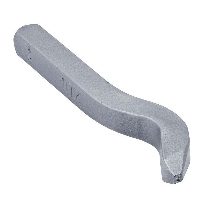 Märkstämpel, "10K," Böjd skaft, 0,75 mm