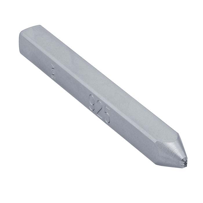 Märkstämpel, "925," Rak skaft, 1 mm
