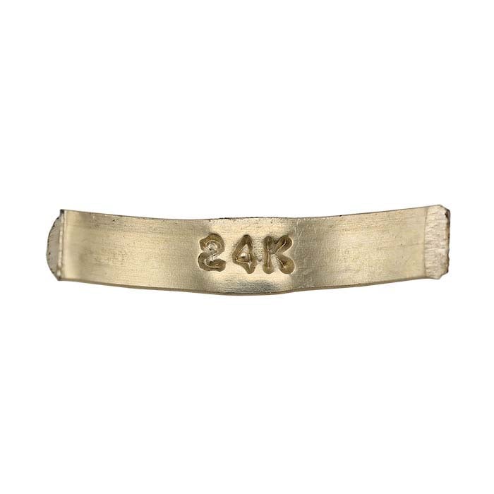 Marking Stamp, "24K," Bent Shank, 1mm