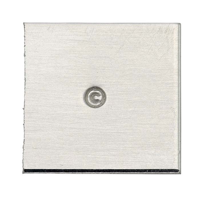 Tool Steel Copyright Stamp, Straight Shank, 1.6mm Character