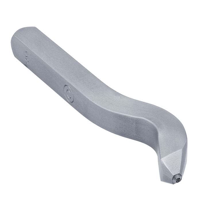 Tool Steel Copyright Stamp, Bent Shank, 1.6mm Character