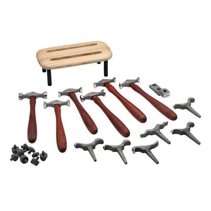 Fretz® Tool Kit Set #1 with Metalsmith Essentials, "Basic Hammering and Forming (Vol. 1)"