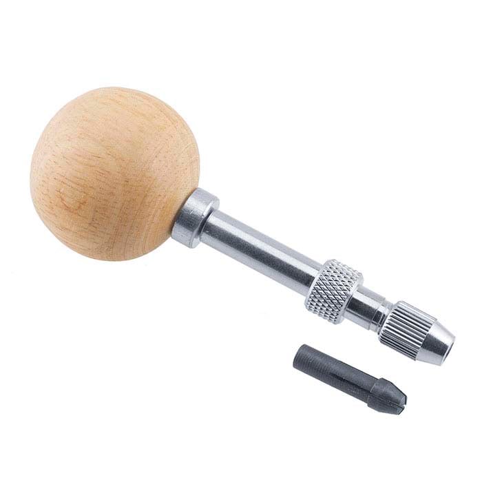 Wood Round Tool Handle with Chuck & Collets